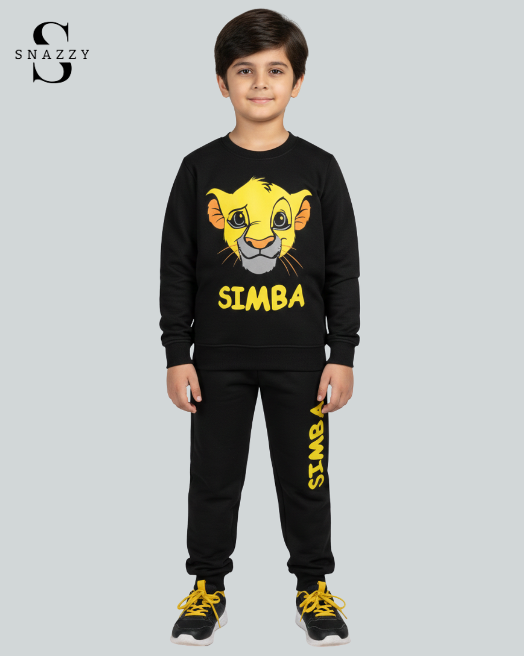 Kids Simba Cartoon Casual Winter Set