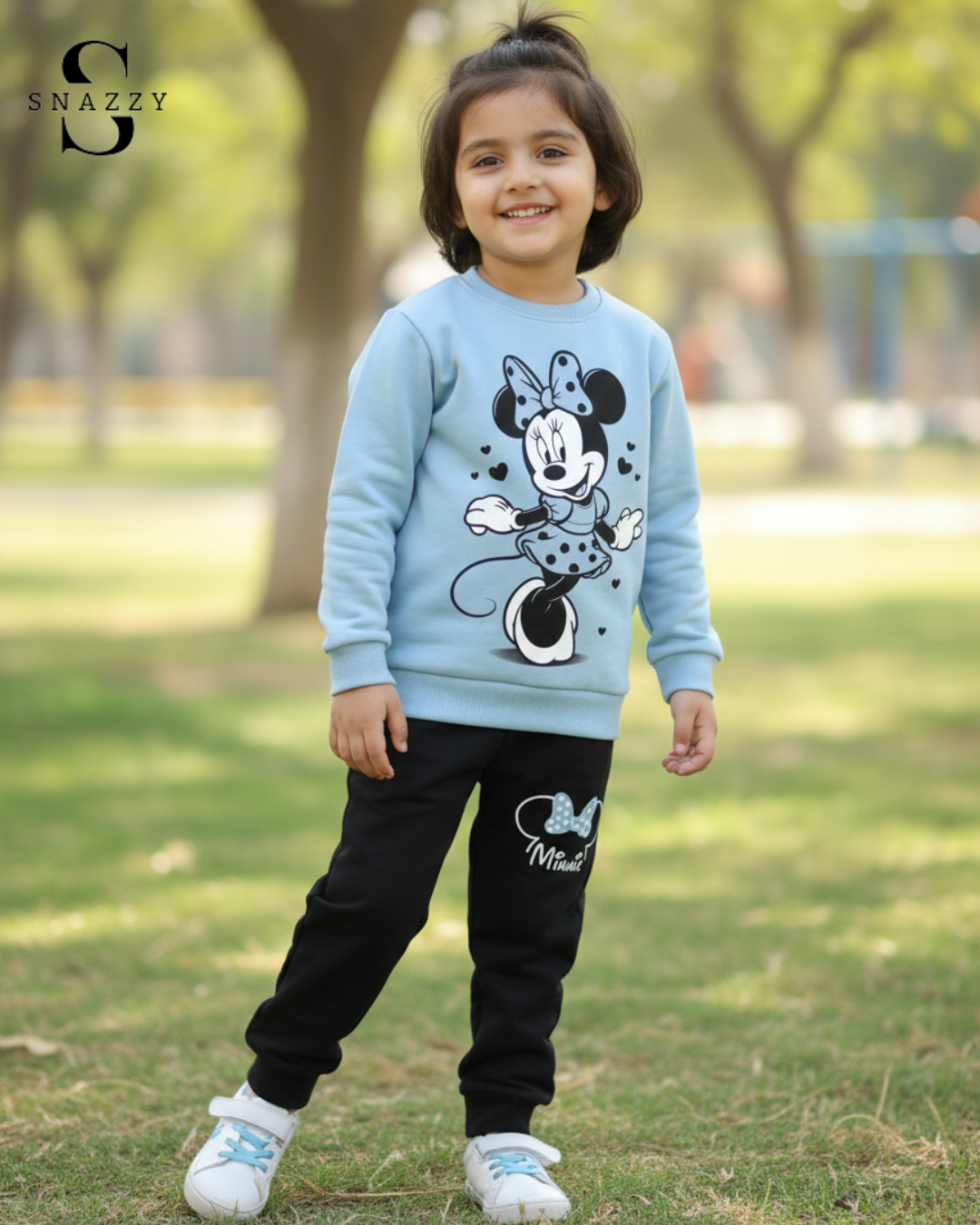 Kids Minnie Mouse Cartoon Casual Winter Set