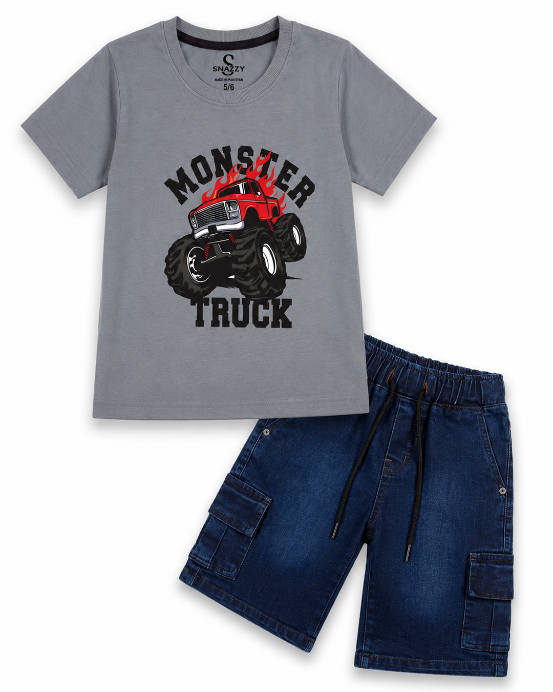 Mid Night Blue Cargo Shorts