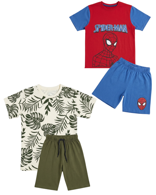 Pack of 2 Boys Shirts & Shorts Summer Set