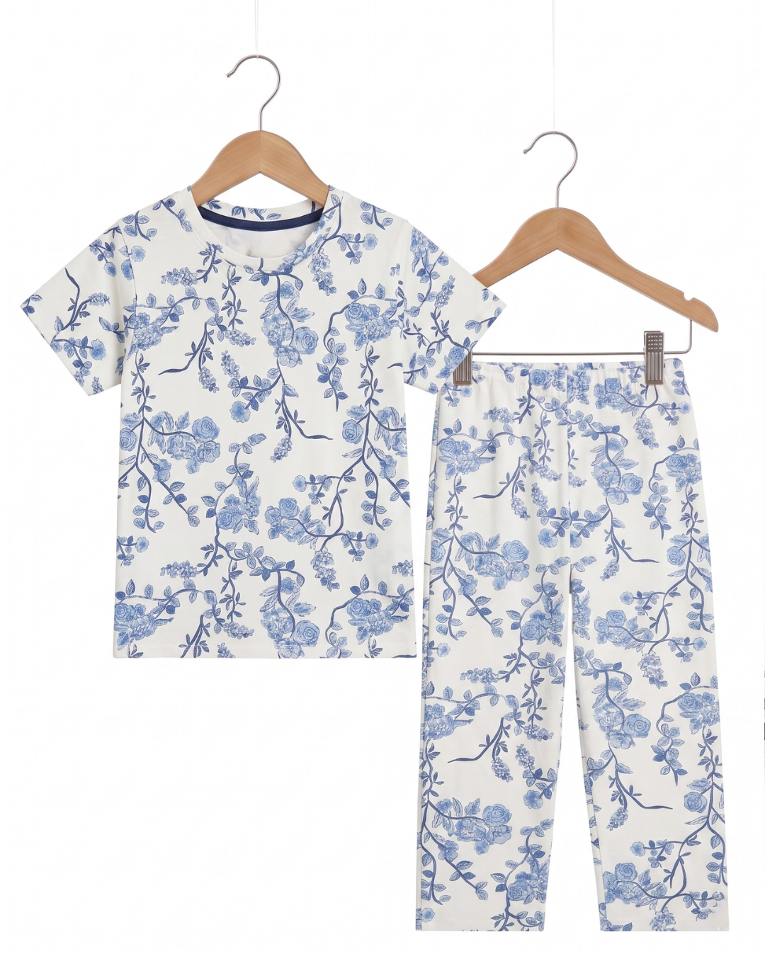 Girls Floral Print Casual Summer Set
