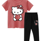 Kids Cute cartoon Casual Summer Set