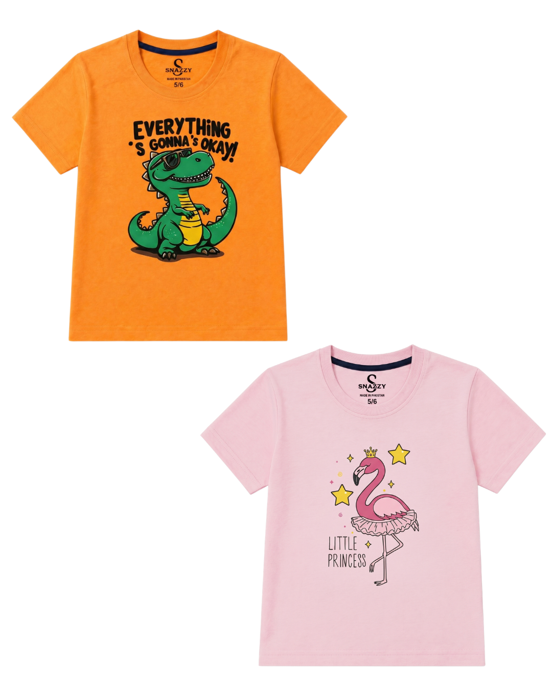 Pack of 2 Boys & Girls T-Shirt
