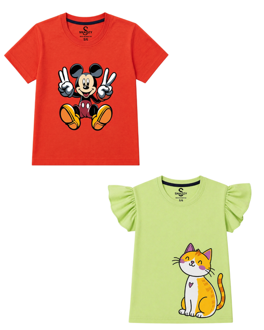 Pack of 2 Boys & Girls T-Shirt