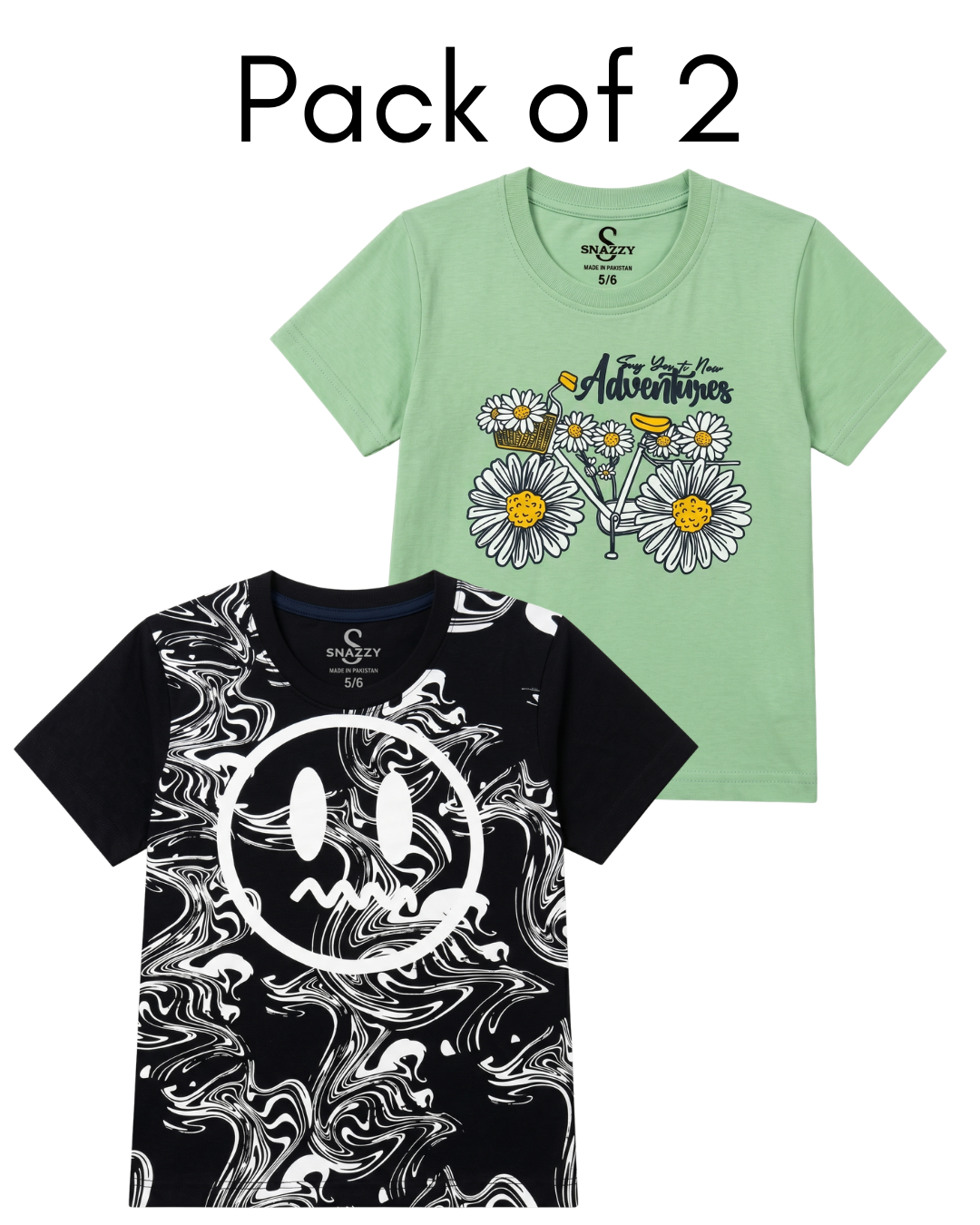 Pack of 2 Boys & Girls T-Shirt