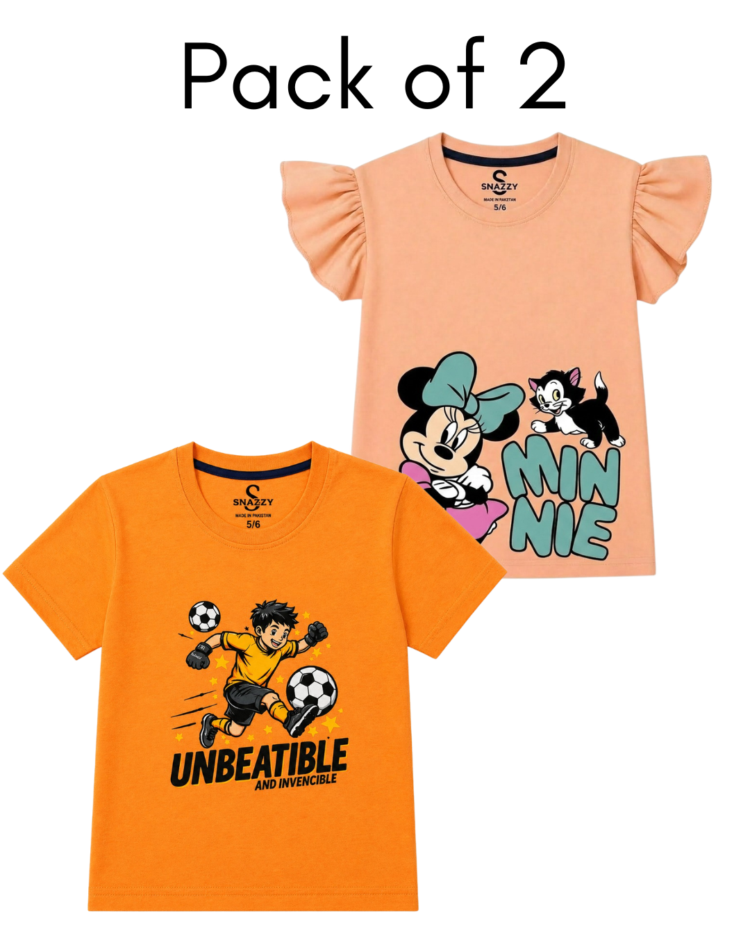 Pack of 2 Boys & Girls T-Shirt