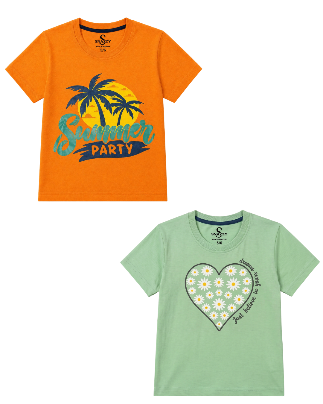Pack of 2 Boys & Girls T-Shirt