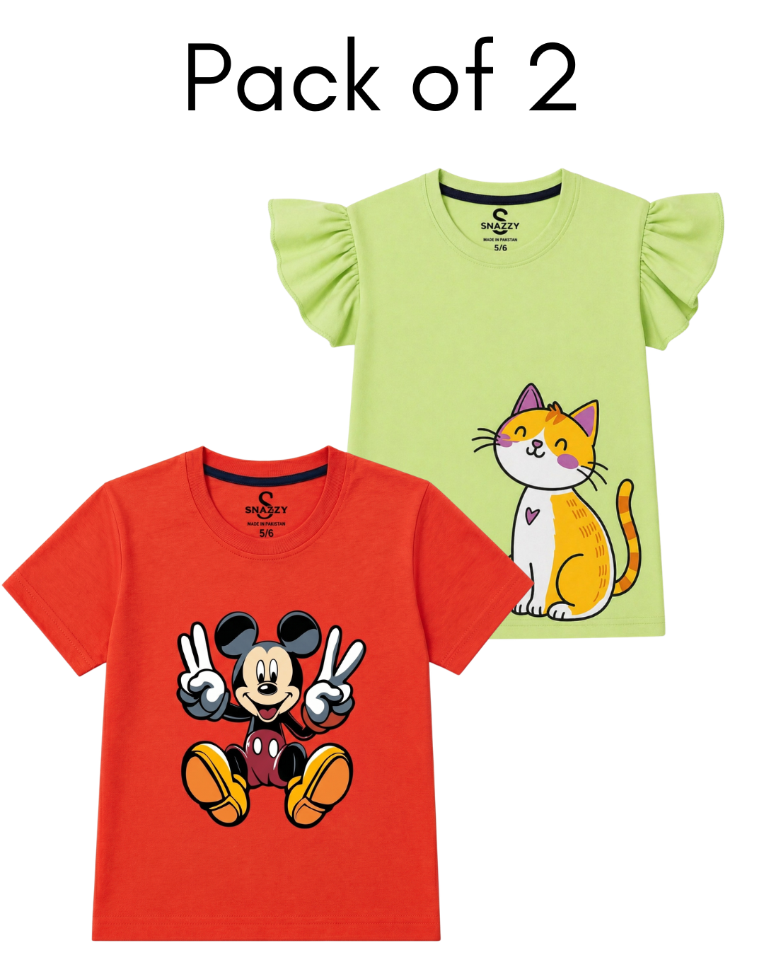 Pack of 2 Boys & Girls T-Shirt
