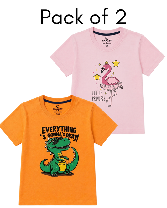 Pack of 2 Boys & Girls T-Shirt