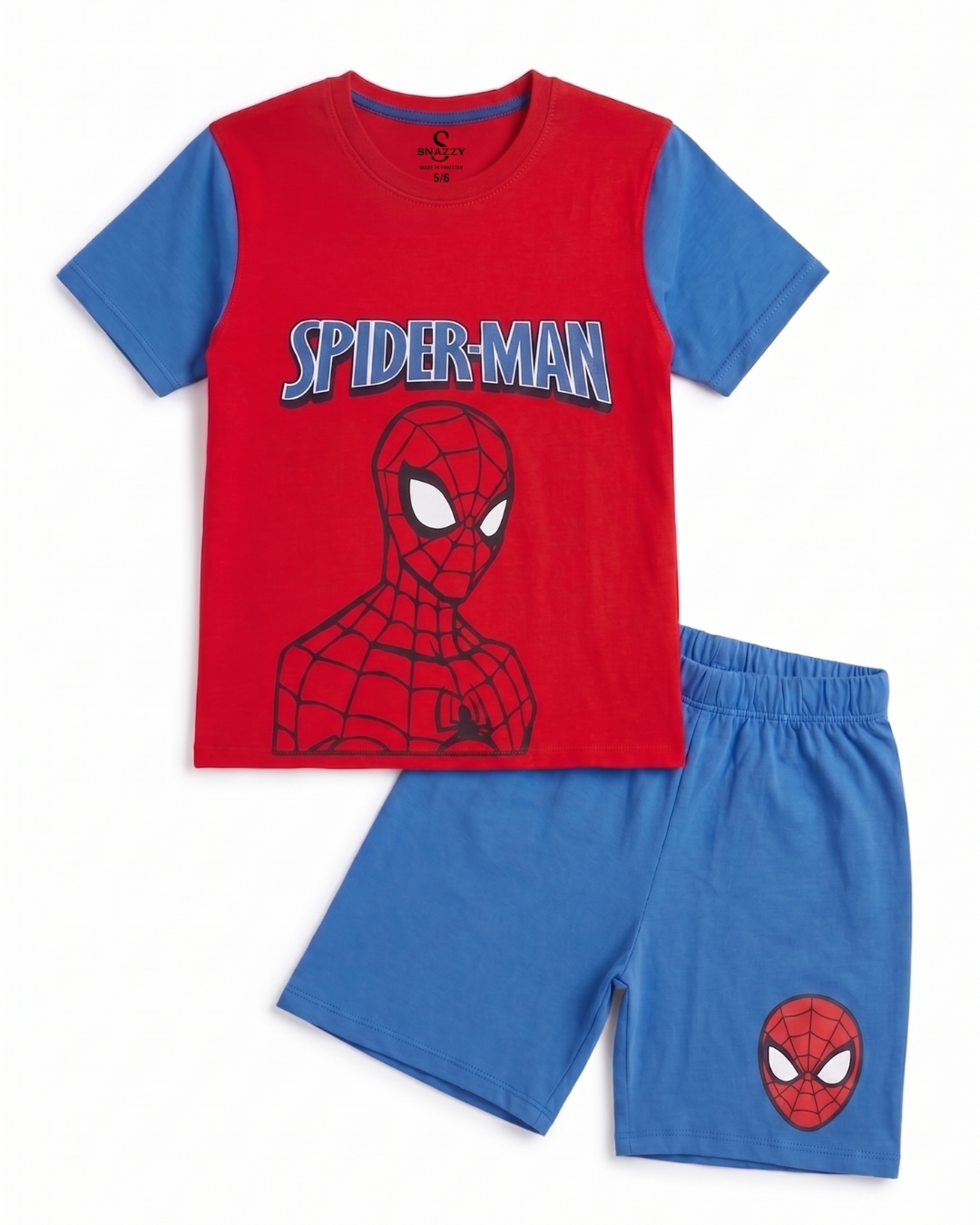 Boys Spiderman Shirt with Shorts Summer Set