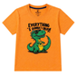 Everything Is Gonna OK Dinosaur Print Orange T-Shirt