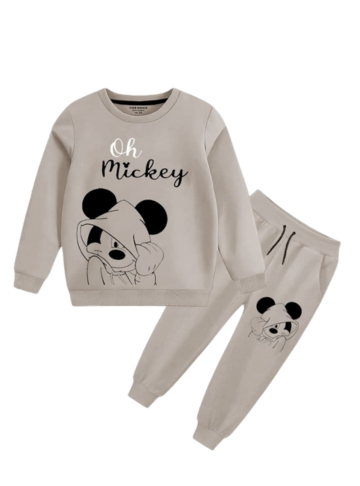 Kids Oh Mickey cartoon Casual Winter Set