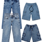 Pack of 4 Denim Cargos & Pants