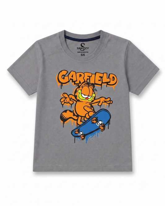 Boys Grey Carfield T-Shirt