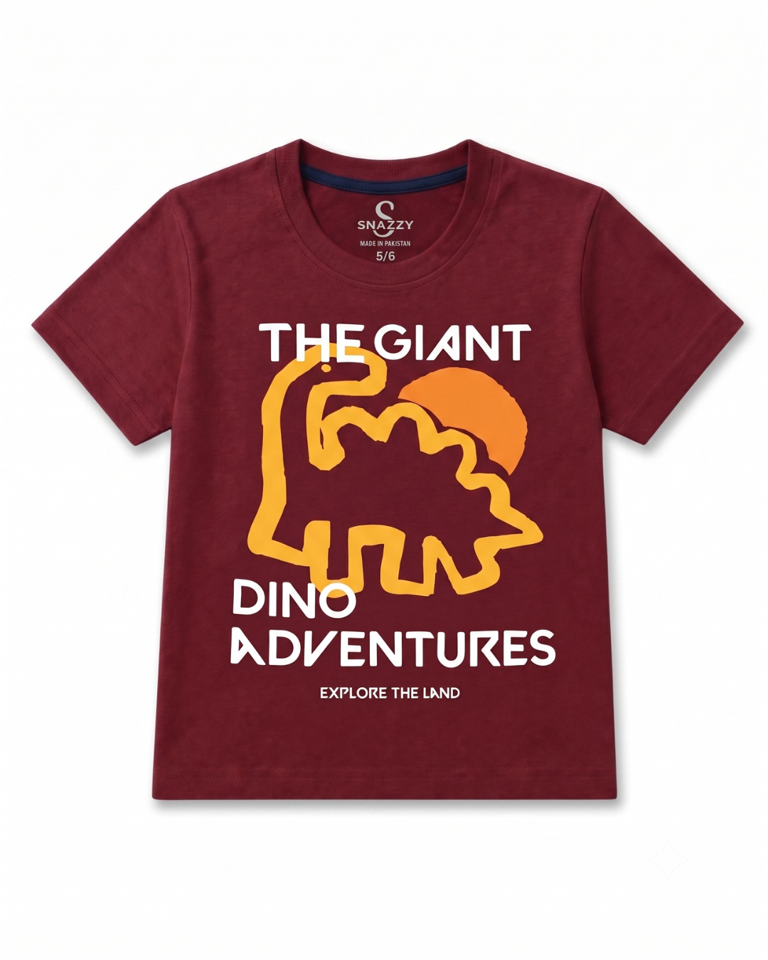 Boys Maroon The Giant Adventures T-Shirt