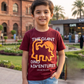 Boys Maroon The Giant Adventures T-Shirt