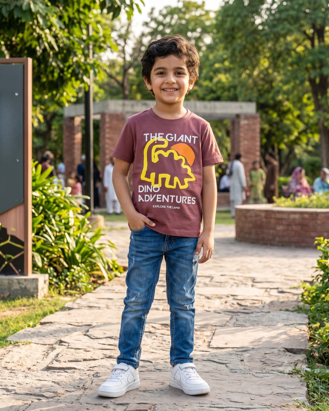 Boys Deep Rosewood The Giant Adventures T-Shirt