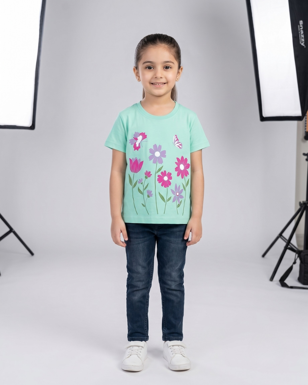 Girls Flowers T-Shirt