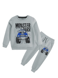 Kids Monster Truck Casual Winter Set