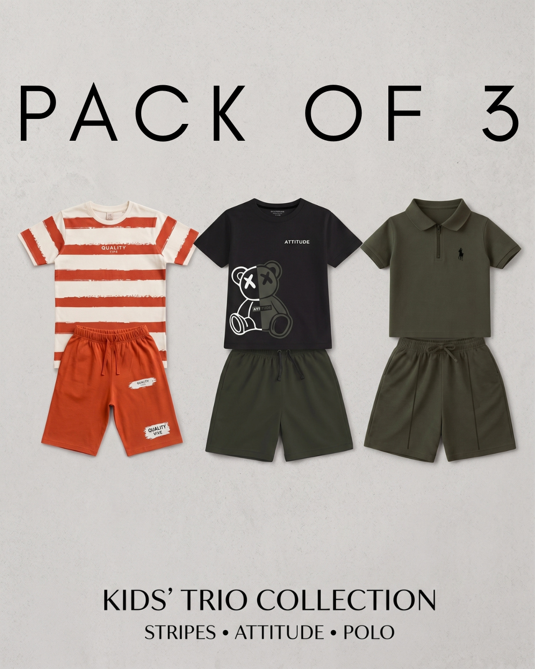 Pack of 3 Summer Sets
