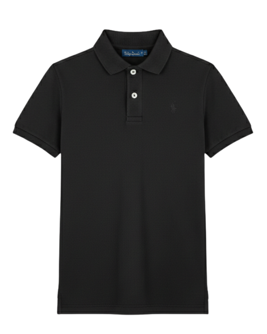 Kids Polo Black Shirt