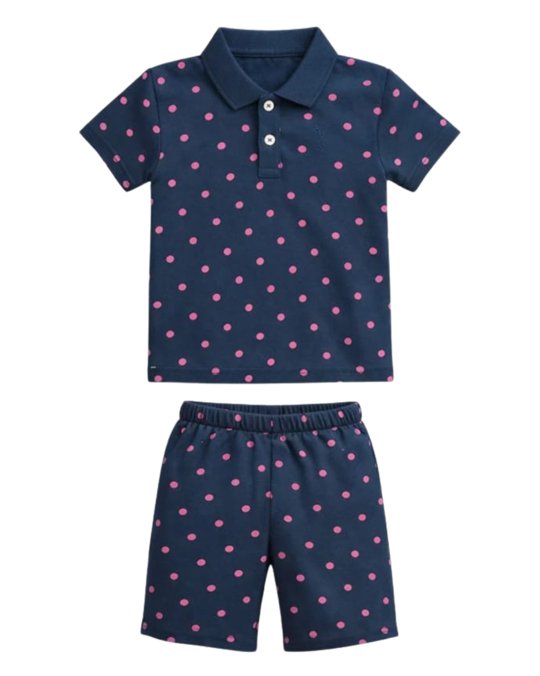 Navy Blush Dot Co ord Set