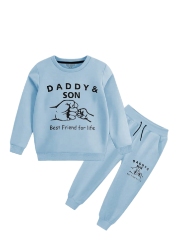 Kids Daddy & Son Best Friend for Life Casual Winter Set