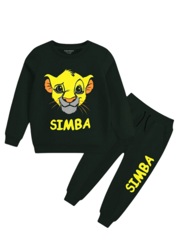 Kids Simba Cartoon Casual Winter Set