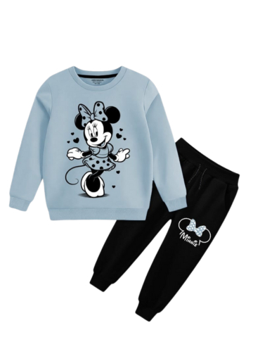 Kids Minnie Mouse Cartoon Casual Winter Set