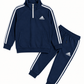 Adidas Navy Blue Mock Neck Set