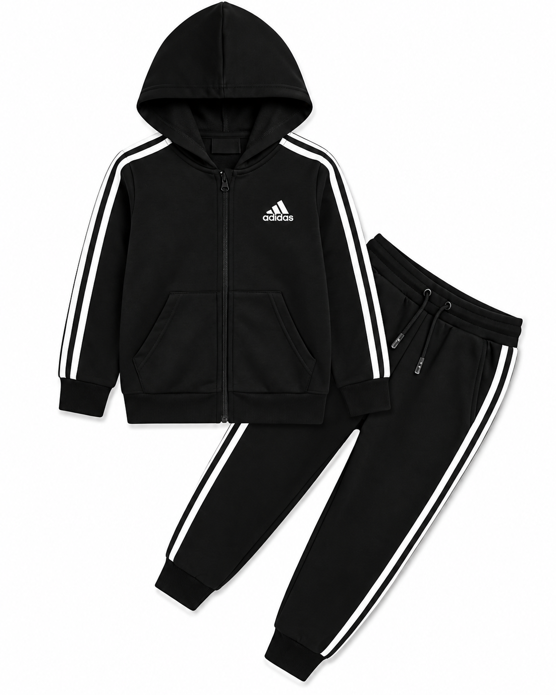 Adidas Black Hood Set