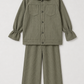 Girls Olive Cotrie Set