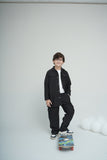 Boys Black Cotrie Set.