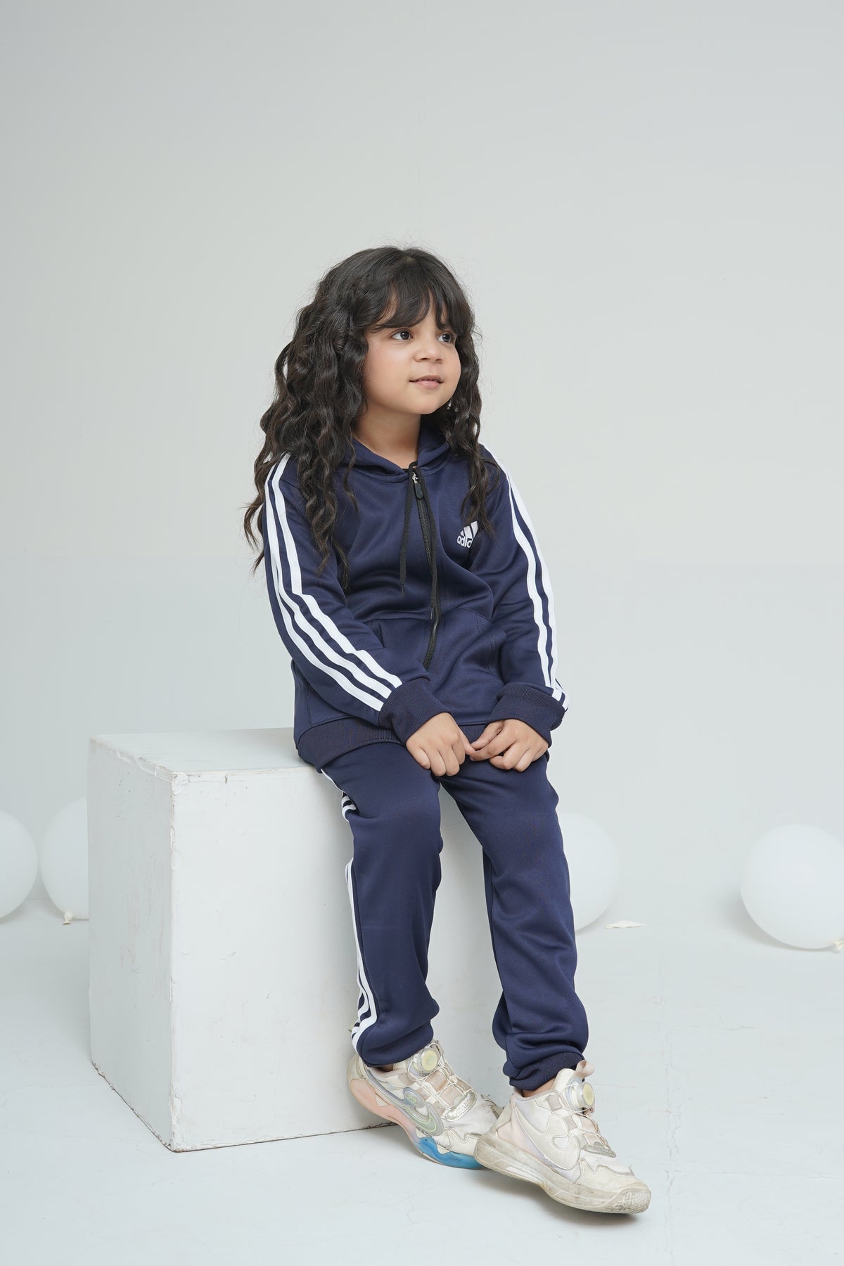 Adidas Navy Blue Hood Set