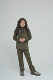 Girls Green Hood Set