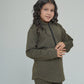 Girls Green Hood Set