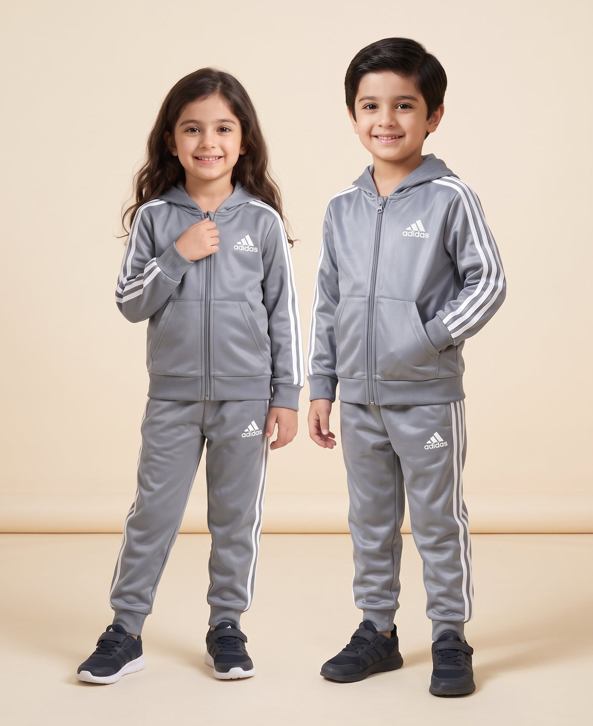 Adidas Steel Grey Hood Set