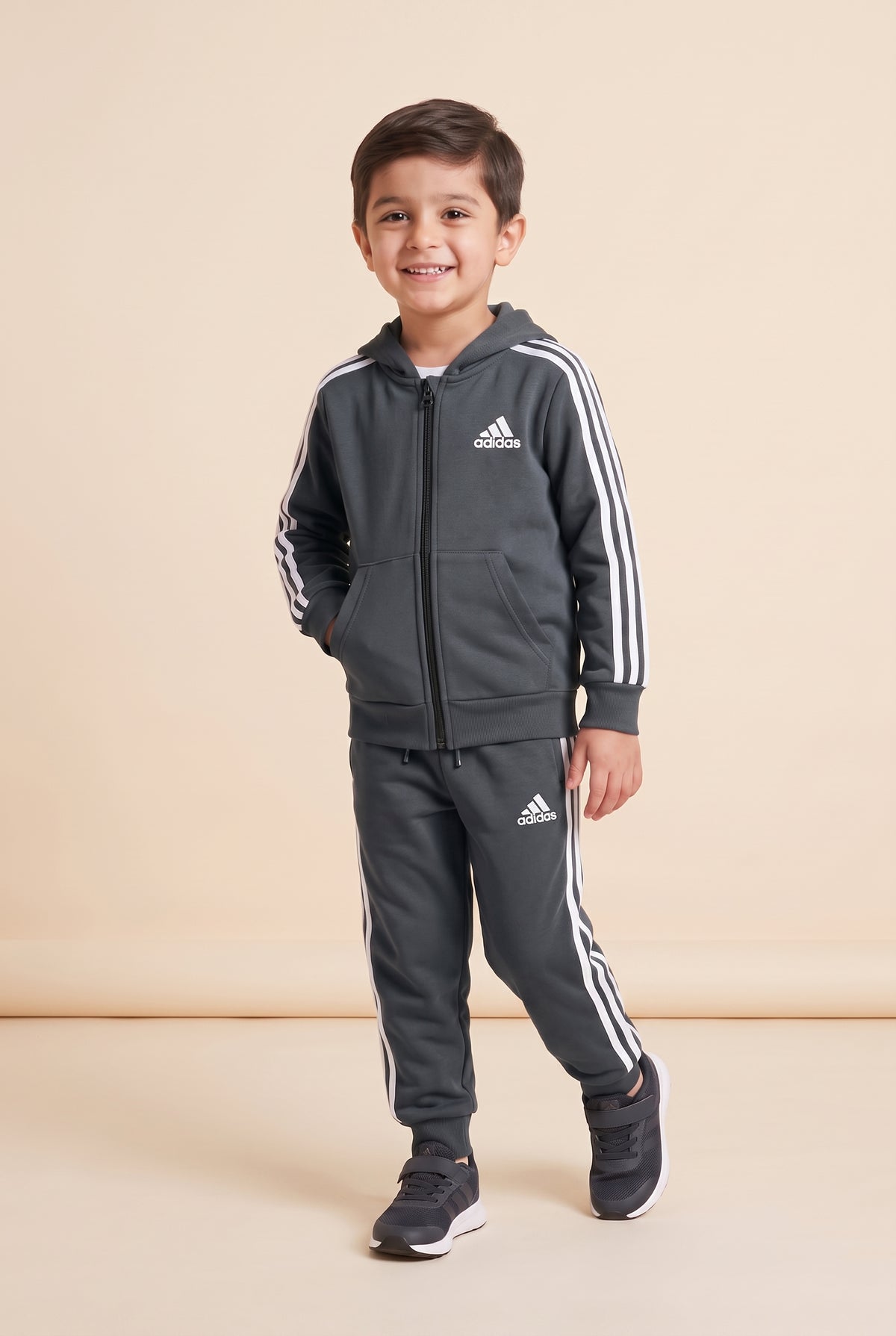 Adidas Smoke Grey Hood Set