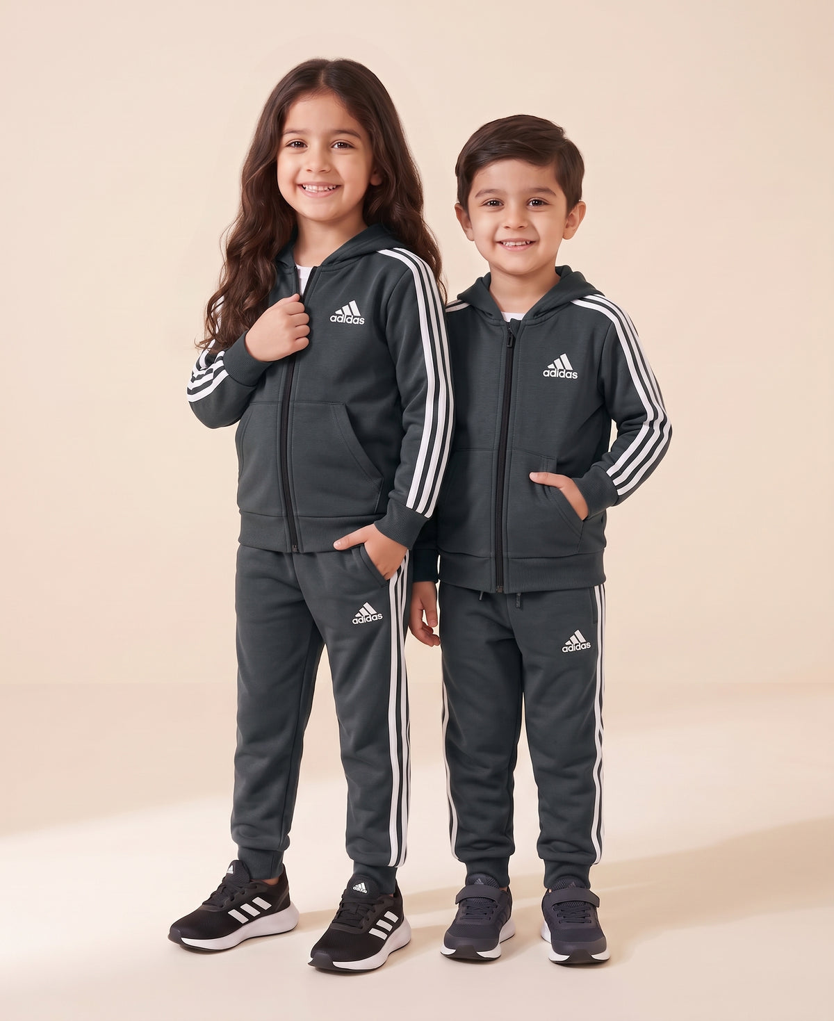 Adidas Smoke Grey Hood Set