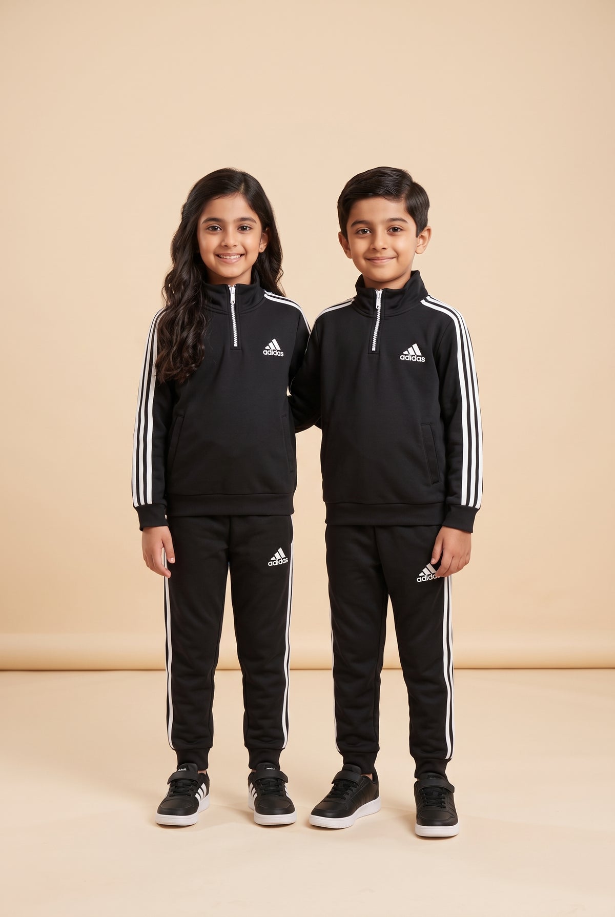 Adidas Black Mock Neck Set