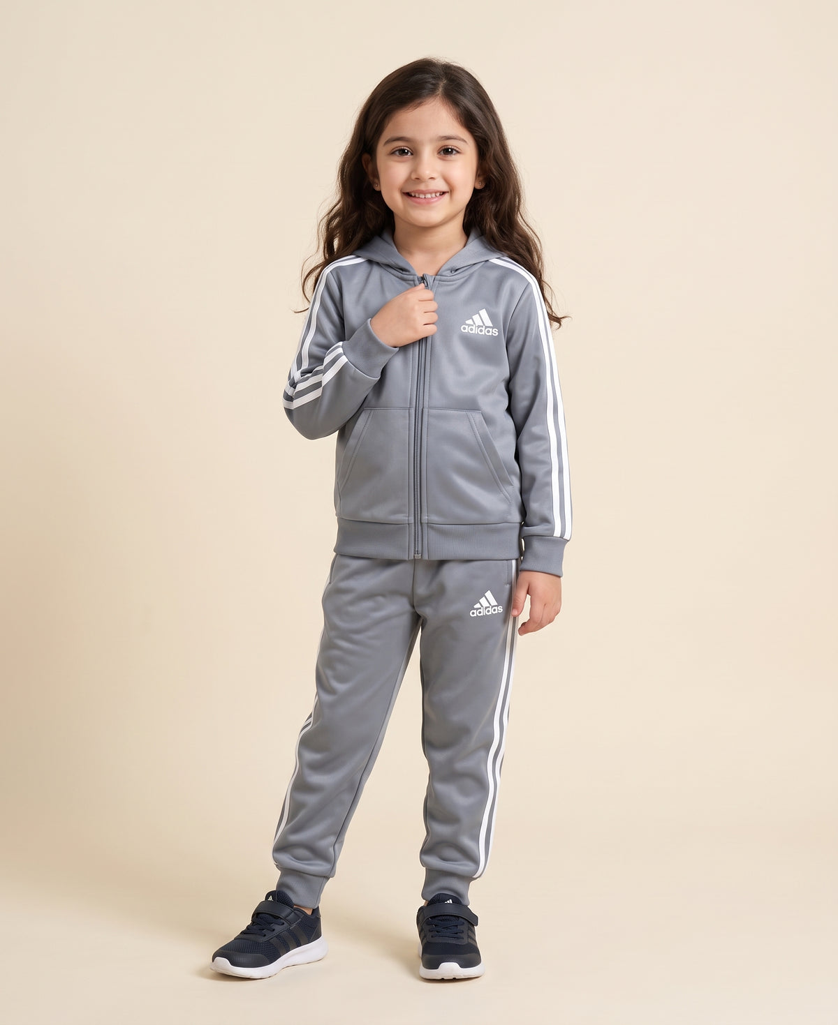 Adidas Steel Grey Hood Set