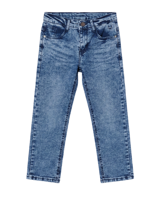 Sky Wash Classic Denim Pants