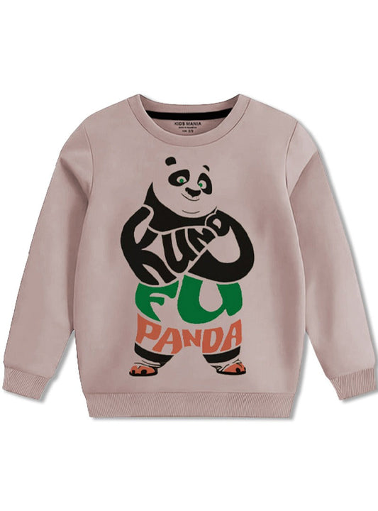 Kids Kung Fu Panda Print Cotton Sweatshirt
