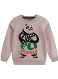 Kids Kung Fu Panda Print Cotton Sweatshirt