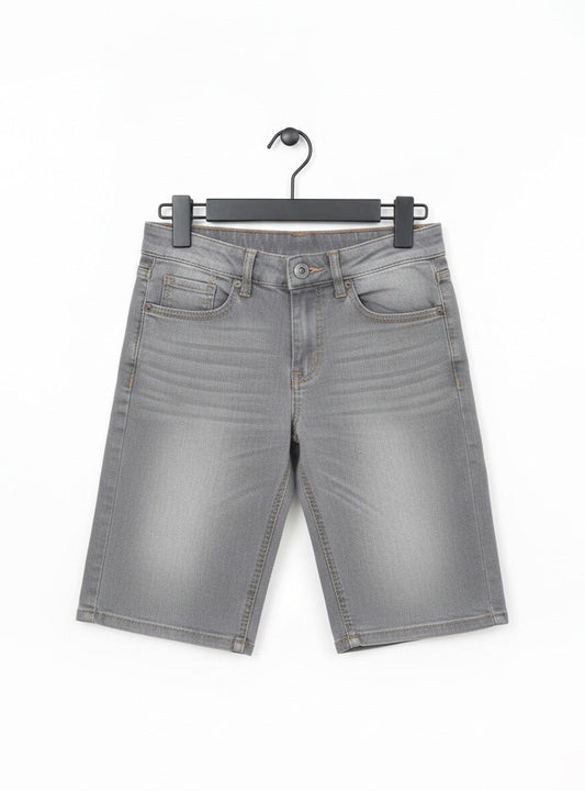 Kids Grey Jeans Shorts