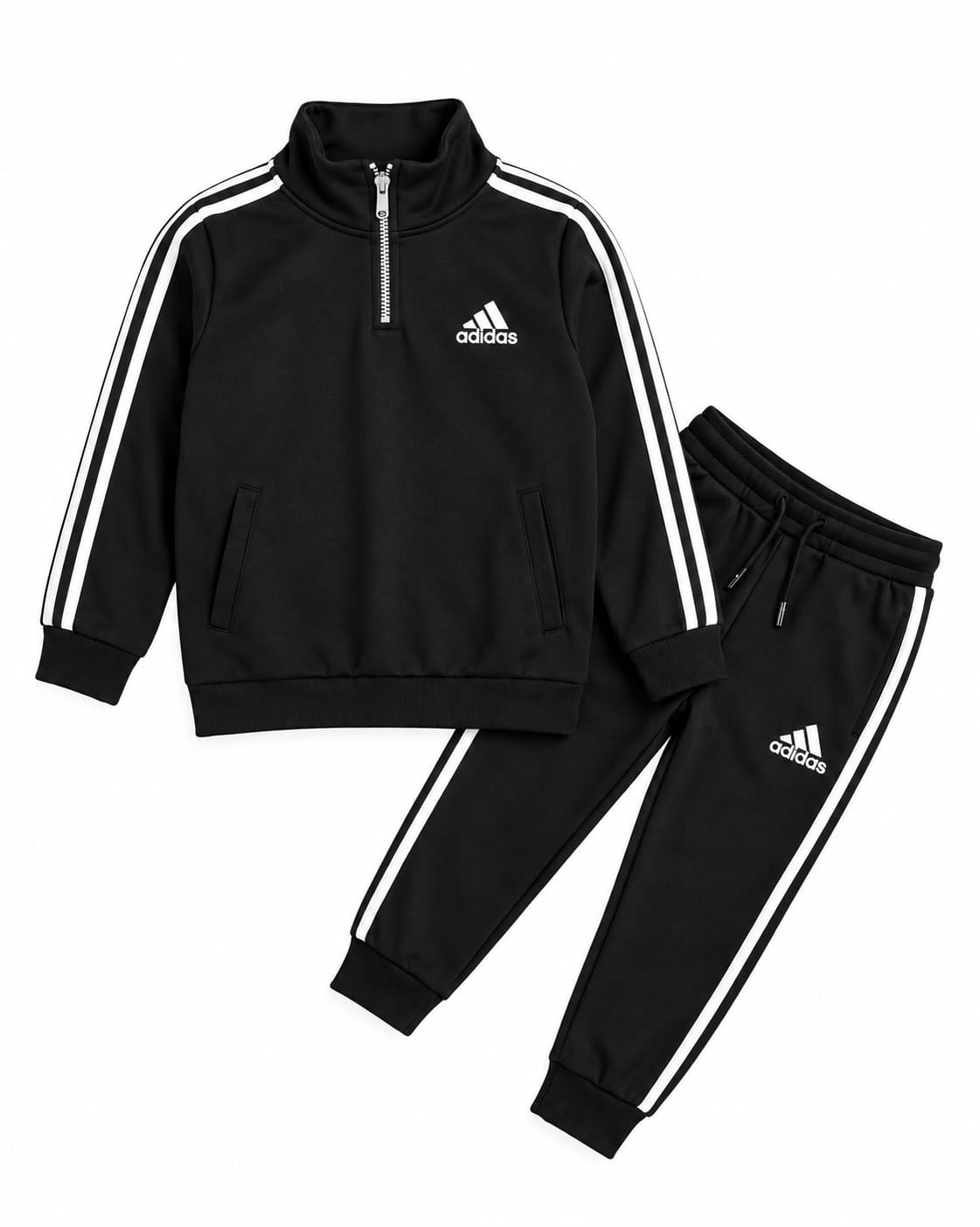 Adidas Black Mock Neck Set