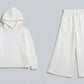 Girls White Downshoulder Hood