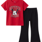 Girls Red Minni mouse Casual Summer Set