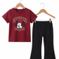 Girls Red Minni mouse Casual Summer Set