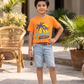 Boys Orange Summer Party T-Shirt